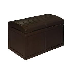 Badger Basket Barrel Top Toy Chest - Espresso by Badger Basket