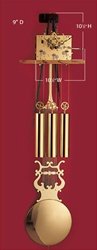 Hermle Mechanical Movement Sku# Pendulums Sizes