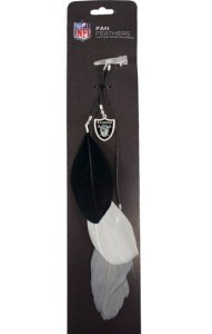 Oakland Raiders Team Color Feather Hair Clip