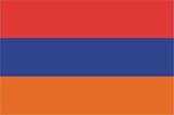 EURASIA REPUBLIC ARMENIA TRICOLOUR RED BLUE ORANGE FLAG