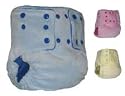 Mommy's Touch Fitted Velour One-Size, Butter Outer-Celery Inner