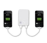 Superb Choice Dual-Port External Battery Pack and Charger (White Color) 5000mAh for iPad2, iPad, iPhone 4G, 3Gs 3G 2G (AT&T and Verizon), iPod Touch (1G 2G 3G 4G), iPod Classic, Motorola Droid Phones, HTC Android Phones, Blackberry, Kindle DX, Samsung Galaxy S, Samsung EPIC, Nintendo, Sony PSP and many more
