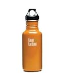 Klean Kanteen Stainless Steel Water Bottle with Poly Loop Cap (18-Ounce, Orange Sunset)