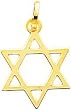 14K Gold Star of David Pendant