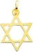 14K Gold Star of David Pendant