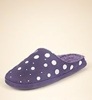 Per Una Embroidered Spot Mule Slippers