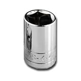 SK Hand Tool 8983 6 Point 3/8-Inch Drive Semi-Deep Impact Socket, 13mm [並行輸入品]