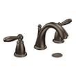 Moen T6620ORB Brantford Two Handle Widespread Lavatory Faucet Trim with Drain Oi