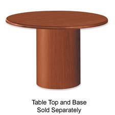  HON   Cylinder Base, 18 Dia. Base, For 42/48 Table Top, Medium Oak