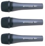 Sennheiser e835 Dynamic Microphone 3-Pack