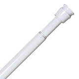 Speedy Metal Extendable Shower Rod, White, 140 – 260 Cm