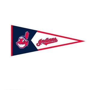 Buy Cleveland Indians Wool Blend Pennant Embroidered and Decorated with Logos by WINNING STREAK SPORTS