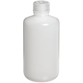 Nalgene Narrow-Mouth Bottle, HDPE/PP, 250mL (Pack of 12)