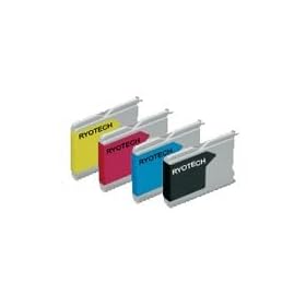 1 Set of 4 LC1000 LC970 Brother Compatible Ink cartridges for the DCP-130C DCP-135C DCP-150C DCP-153C DCP-157C DCP-330C DCP-350C DCP-540CN DCP-560CN DCP-750CW DCP-750WN DCP-770CW MFC-230C MFC-235C MFC-240C MFC-260C MFC-440CN MFC-465CN MFC-660CN MFC-665CW MFC-680CN MFC-685CW MFC-845CW MFC-885CW MFC-3360C  MFC-5460CN MFC-5860CN FAX-1360 FAX-1460 FAX-1560 FAX-2480C LC1000BK LC1000C LC1000M LC1000Y