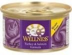 Wellness Canned Cat Food Turkey and Salmon Formula 5.5 oz (Pack of 6) by WellPet LLC