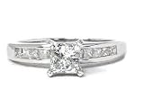 Princess Cut Cubic Zirconia CZ Promise Engagement Ring for Women