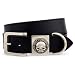 Harley Davidson Men's Leather Skull Keeper Belt and Buckle. Sculpted and engraved. 99591-08VM