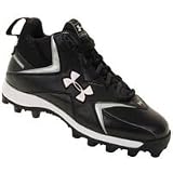 Football - UA 8U HAMMER II MID MOLDED BLK/WHT