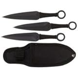 Maxamandreg; 3pc 6-1/2 Throwing Knives in Nylon Sheath