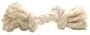 2 Knot Large Tug Rope Bone - White (8 inch)