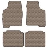 Rolls Royce Camargue Custom-Fit All-Weather Rubber Floor Mats 4 Pc Set - Dark Beige... 