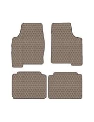 Automotive Parts and Accessories: Chevrolet Monte Carlo Custom-Fit All-Weather Rubber Floor Mats 4 Pc Set - Dark Beige (1973 73 1974 74 1975 75 1976 76 1977 77 ) - Lloyd Mats