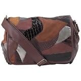 Embassy Italian Stone Design Genuine Leather Purse w/ Faux Snakeskin Embossing