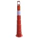 Work Area Protection CC42 Linear Low Density Polyethylene Channelizer Traffic Cone with Engineering Grade Reflective Sheeting, 6" Diameter x 42" Height