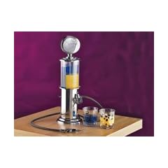Bar Butler - Getr�nkespender im Design einer nostalgischen US-Zapfs�ule mit 2 Zapfh�hnen, Fassungsverm�gen: 2x 450 ml (2 Tanks), Verchromt
