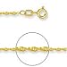 Jewelco London 9ct Solid gold Sparkling Singapore fine Necklace . Click Here for Dimensions and Weights.