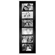 Malden 2012-664 Berkeley 4 by 6 Beveled Wood Edge 6 Opening Collage Frames, Black