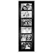 Malden 2012-664 Berkeley 4 by 6 Beveled Wood Edge 6 Opening Collage Frames, Black
