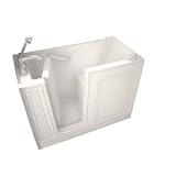 American Standard 2848.100.ALW 28-Inch by 48-Inch Walk-In Bath Air Spa System, Left Side Drain, White