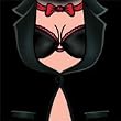Women's Sexy Black Tuxedo T-Shirt