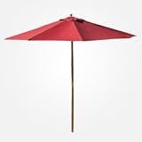 EwinsOutdoorPatioFurniture:9'DarkRedMarketUmbrella