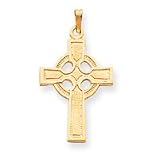 14k Celtic Cross Charm - Measures 27x20mm - JewelryWeb