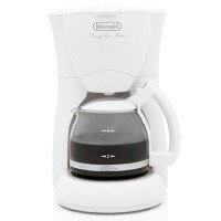Delonghi 4-Cup Glass Carafe Coffeemaker - White