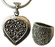 Ring and Pendant Sterling Silver Jewelry (Pr321)