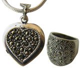 Ring and Pendant Sterling Silver Jewelry (Pr321)