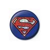 Superman Shield Logo Glitter Metal Pin Badge