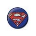 Superman Shield Logo Glitter Metal Pin Badge