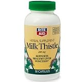 Rite Aid Milk Thistle Herbal Supplement, 200 mg, Capsules 50 ea