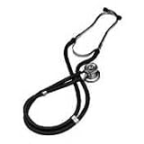 MHI10414020 Sprague Stethoscope, Three Bells, Two Diaphragms, 30 ,Black