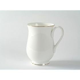 Dandyline China Mugs Tulip White & Gold