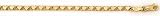 14K Gold Heart Ankle Bracelet, 3.2mm wide