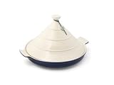 BlissHome, Hairy Bikers World, Tagine, Medium, Cream Lid Blue Base