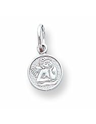 10K White Gold Angel Charm