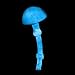 Lumisource MH-SM-B Single Mushroom Electra Phosphor Table Lamp,