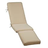 Outdoor Steamer Replacement Cushion (72x20x3) - Sandstone Solid - Improvements