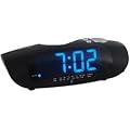 Lloytron J414BK Impressions 1.2 inch Jumbo Blue LED AM/FM Clock Radio